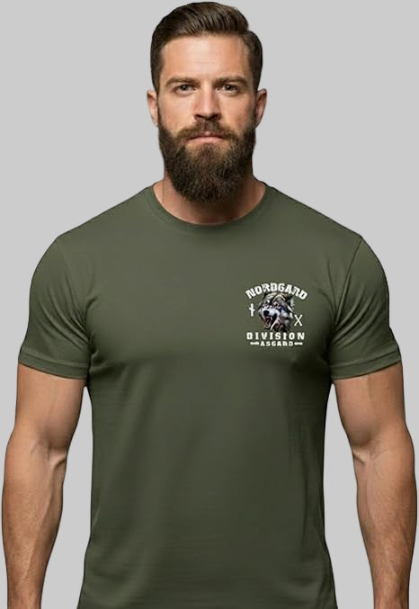 Nordgard Wotans Wolf T-Shirt – Nordisches Design & Stärke
