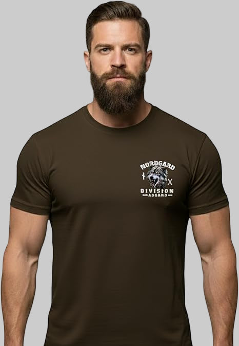 Nordgard Wotans Wolf T-Shirt – Nordisches Design & Stärke