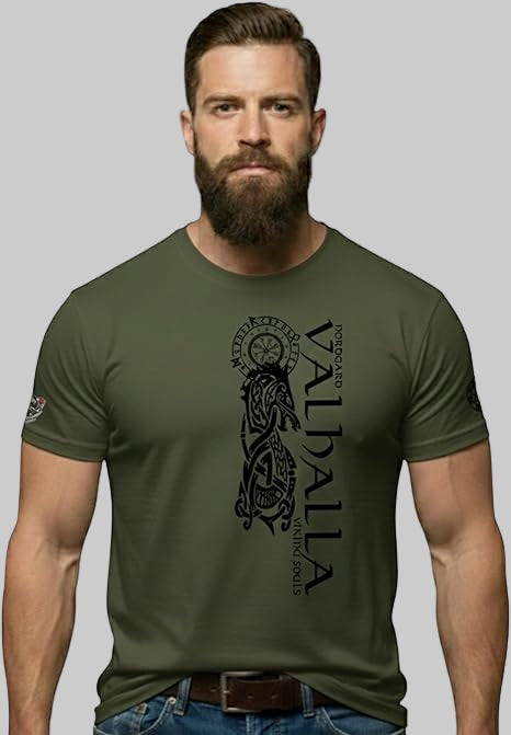 NORDGARD T Shirt Valhallas Wolf