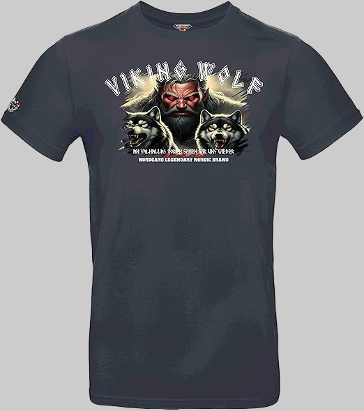 NORDGARD T Shirt Viking Wolf