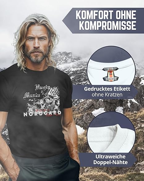 NORDGARD T Shirt Hugin und Munin