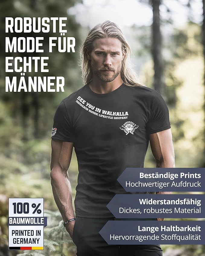 NORDGARD T Shirt Odins Wölfe