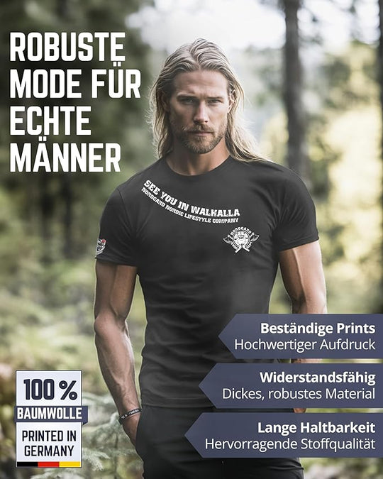NORDGARD T Shirt Odins Wölfe