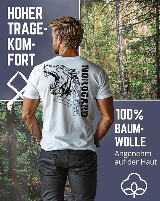 NORDGARD T Shirt Odins Wölfe